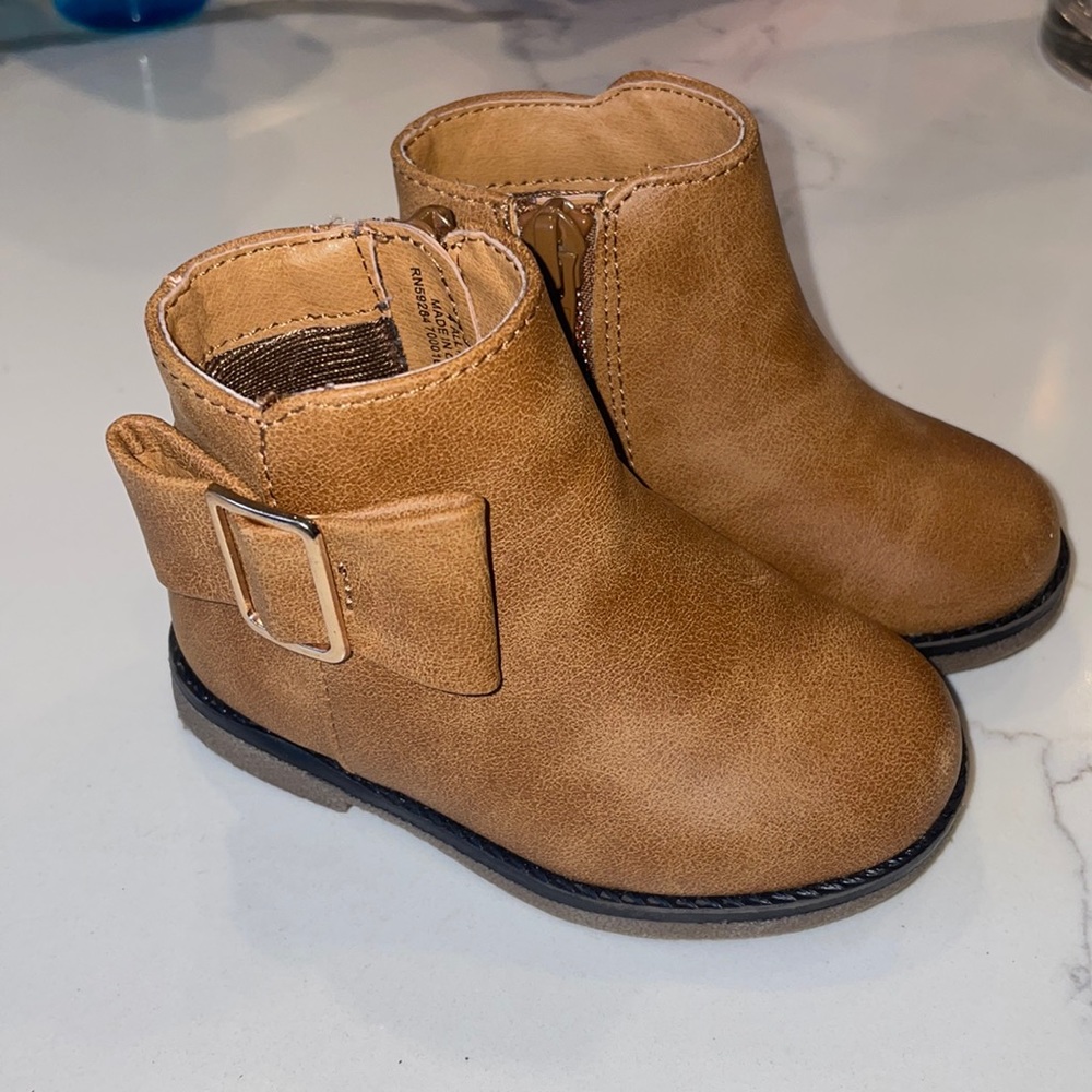 Cute Brown Toddler Booties